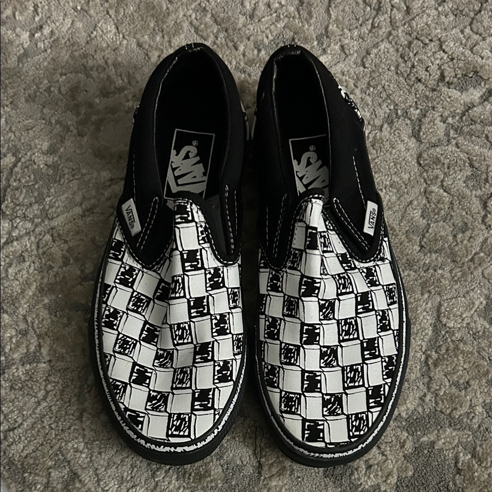 Vans Classic Black and White Checkered Sneakers